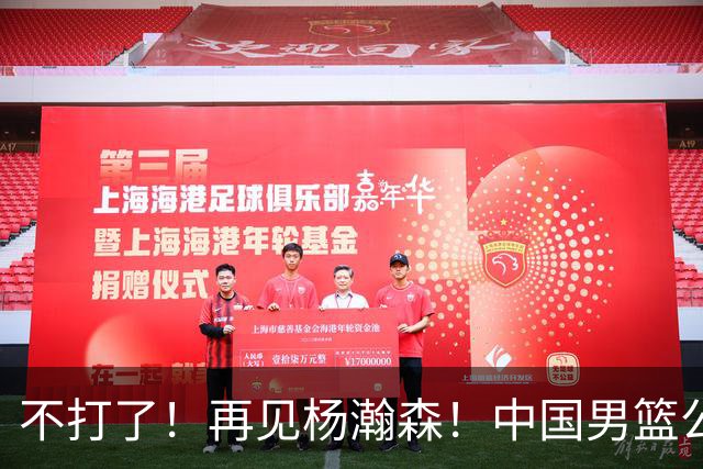 不打了！再见杨瀚森！中国男篮公布12人名单